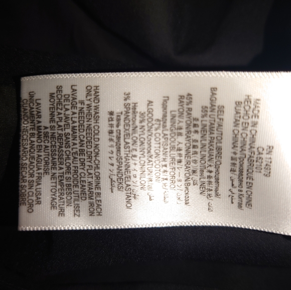 NWOT BCBG MaxAzria Cut-out Linen Halter Midi Dress - XS / 2 Striped Sundress Tea - Picture 12 of 12